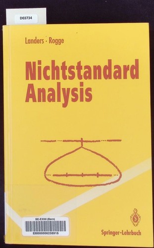 Nichtstandard analysis - nichtstandard, analysis.