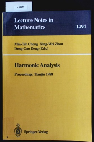 Harmonic analysis proceedings - analysis.,