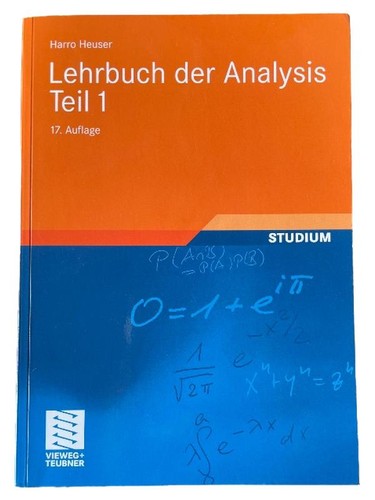 Lehrbuch der analysis teil - lehrbuch,