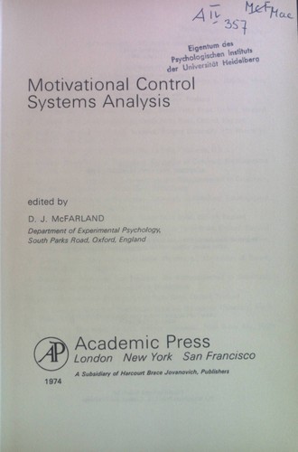 Motivational control systems - control,