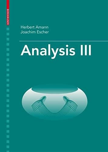 Analysis iii buch birkhäuser - iii,