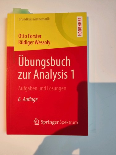 übungsbuch zur analysis von - Übungsbuch,