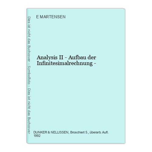 Analysis aufbau der - ii,