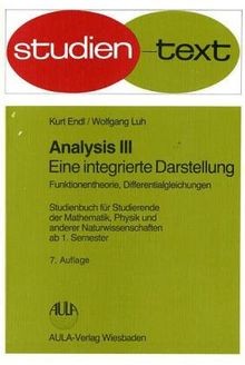 Analysis iii eine - -,