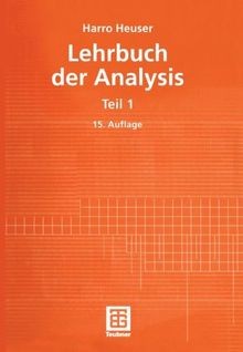 Lehrbuch der analysis teil - analysis,, 1