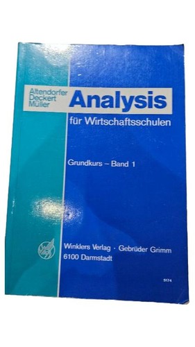 Analysis grundkurs band - analysis, 1