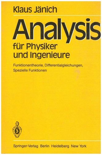 Analysis für physiker und - für,